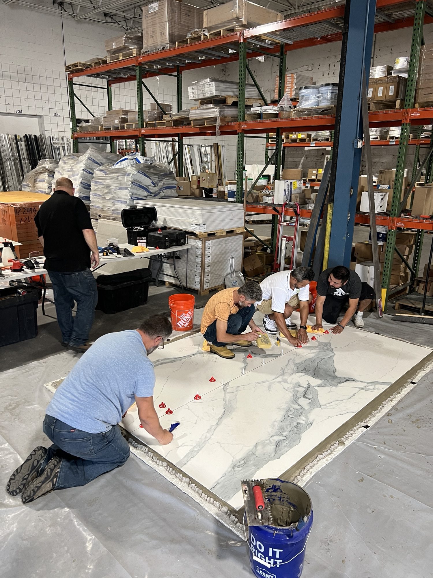 Professional Installation for Large Porcelain Tile