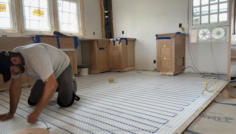 Ratiant Floor Heating Installation