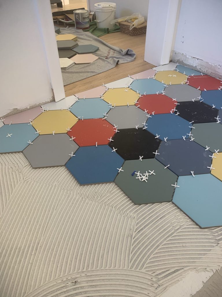 Colored Hex Tiles - Kitchen Design 