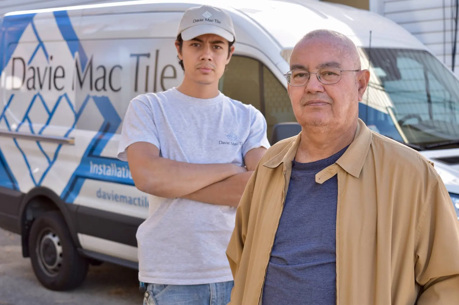 Tile installers in Avon, MA - Davie Mac Tile team